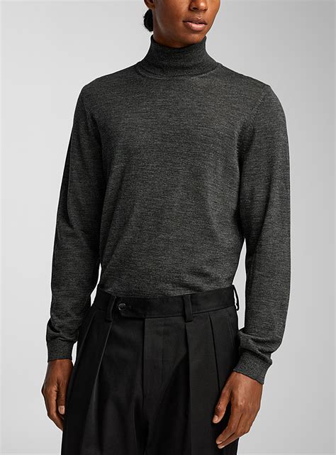 VERSACE Virgin wool turtleneck sweater 